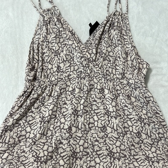 Final Touch Gray Print Maxi Dress Sz 2XL - Picture 7 of 7